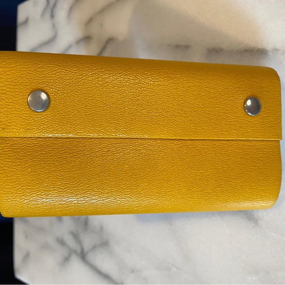 Hermes Yellow Leather Notepad - Picture 2 of 7